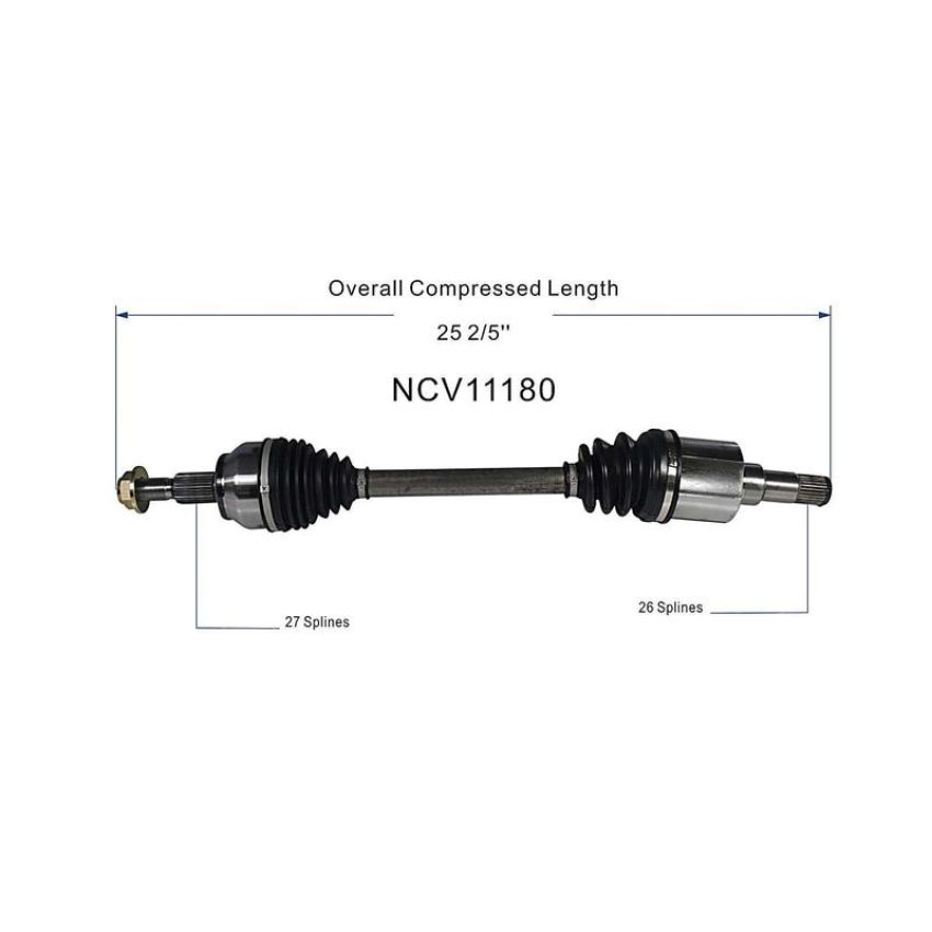 GSP NCV11180 12-18 Ford Focus (2.0) CV Axle Assembly  - Front Left