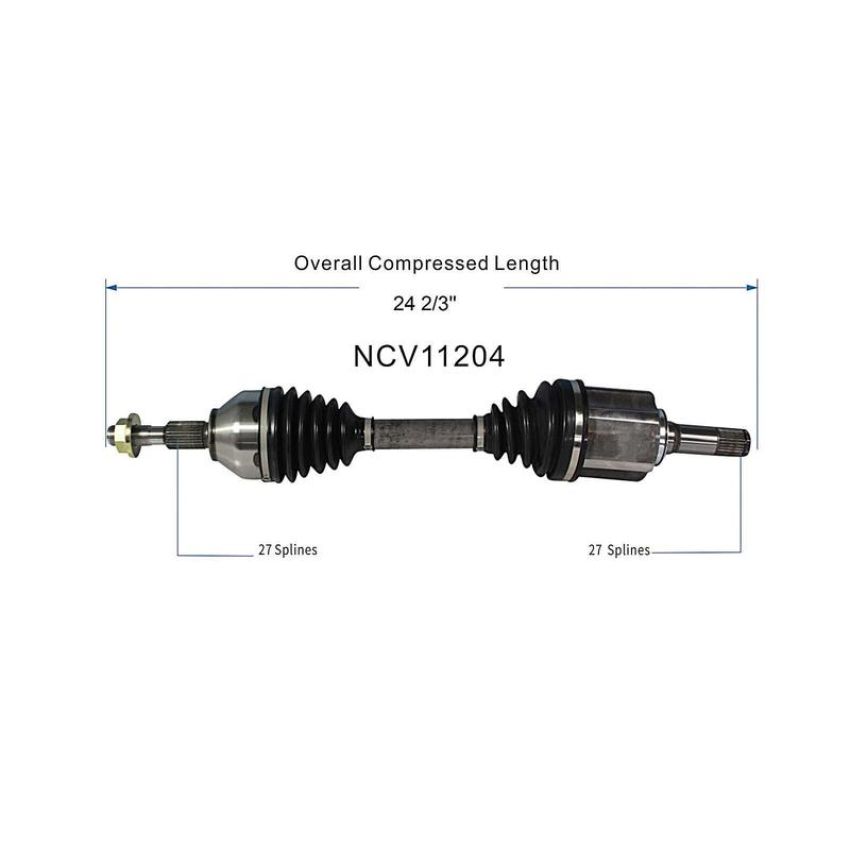 GSP NCV11204 13-20 Lincoln MKZ (3.0, 3.7) CV Axle Assembly  - Front Left