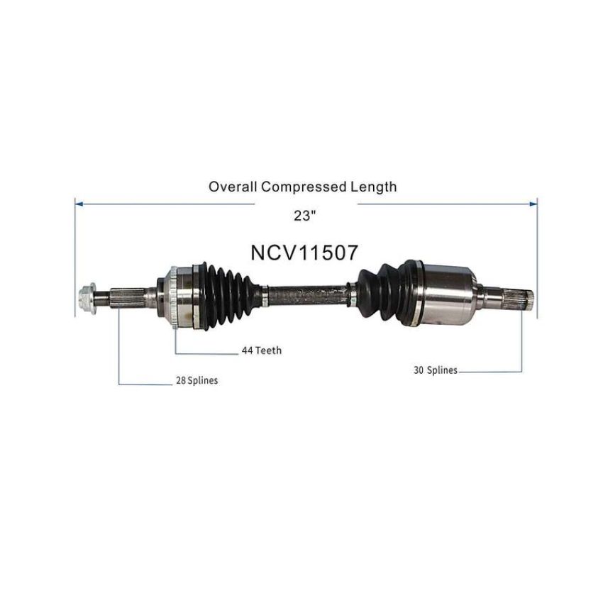 GSP NCV11507 05-08 Ford Escape (2.3 - 4WD) CV Axle Assembly  - Front Left