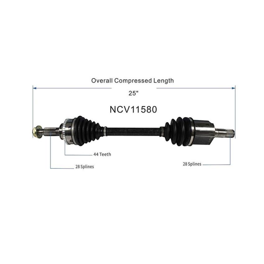 GSP NCV11580 Ford, Mazda (2.0) CV Axle Assembly  - Front Left