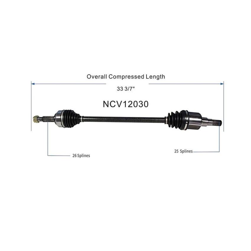 GSP NCV12030 04-06 Chrysler Pacifica (3.5) CV Axle Assembly  - Rear Left