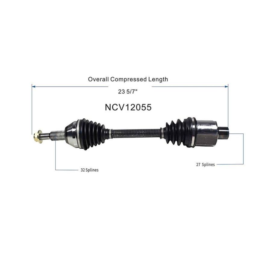 GSP NCV12055 07-08 Chrysler Pacifica (4.0) CV Axle Assembly  - Front Right