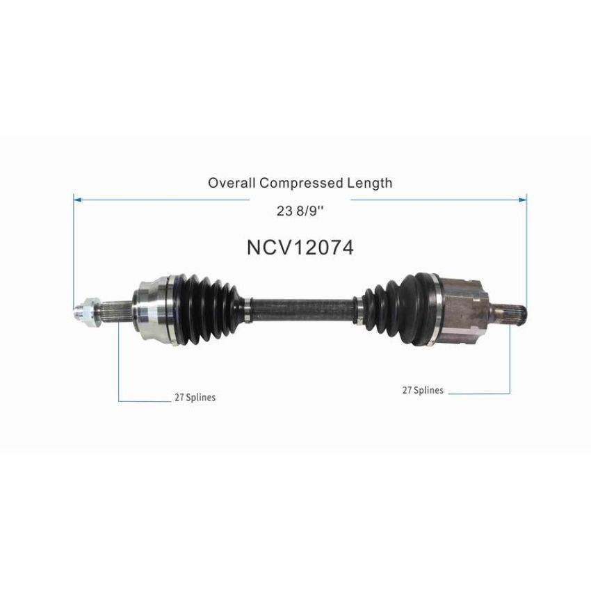 GSP NCV12074 15-17 Chrysler 200 (2.4 - AWD/FWD) CV Axle Assembly  - Front Right