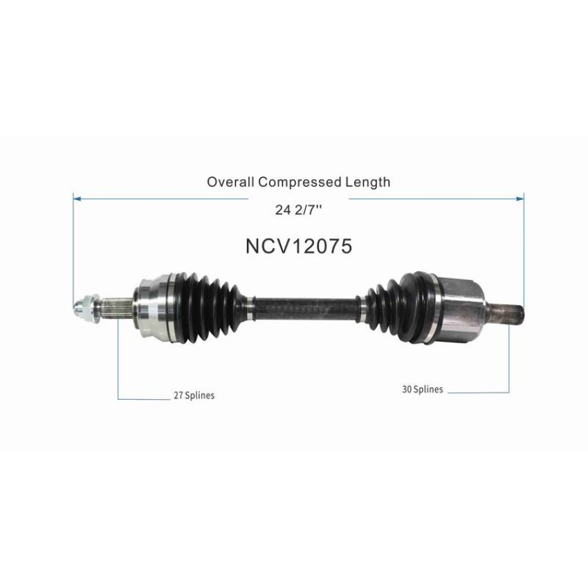GSP NCV12075 15-17 Chrysler 200 (2.4) CV Axle Assembly  - Front Left