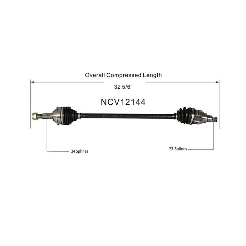 GSP NCV12144 88-92 Daihatsu Charade CV Axle Assembly  - Front Right