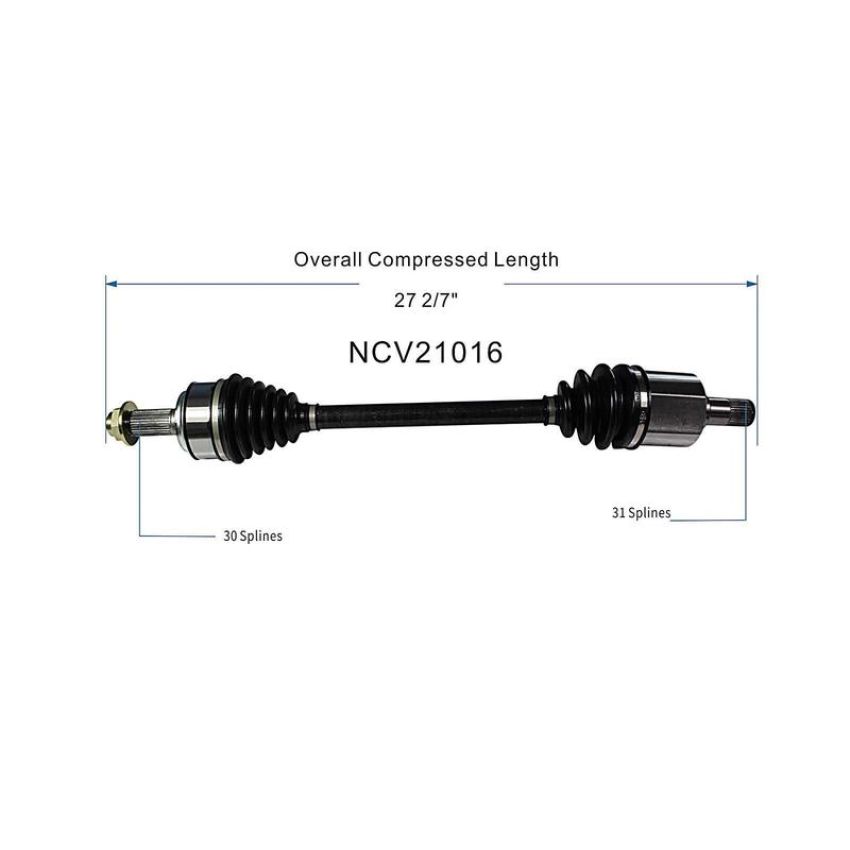 GSP NCV21016 Acura CV Axle Assembly  - Front Left
