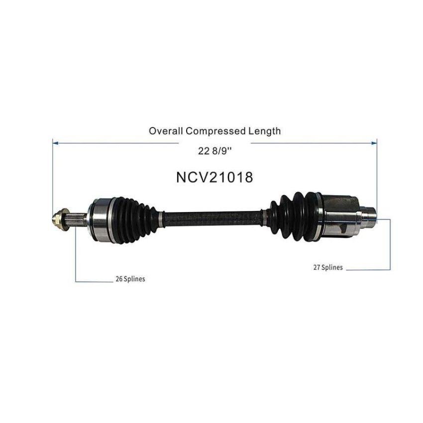 GSP NCV21018 06-11 Acura CSX CV Axle Assembly  - Front Right