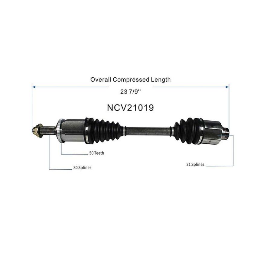 GSP NCV21019 91-05 Acura NSX CV Axle Assembly  - Rear Right