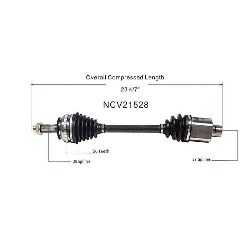 GSP NCV21528 95-98 Acura TL (2.5) CV Axle Assembly  - Front Right