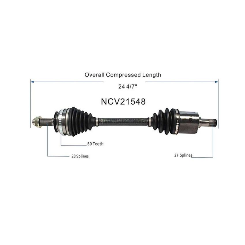 GSP NCV21548 02-06 Acura RSX Type-S CV Axle Assembly  - Front Left