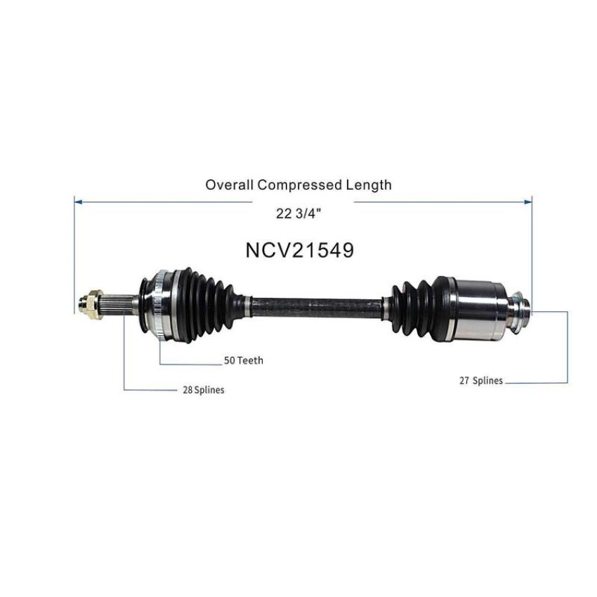 GSP NCV21549 02-06 Acura RSX Type-S CV Axle Assembly  - Front Right