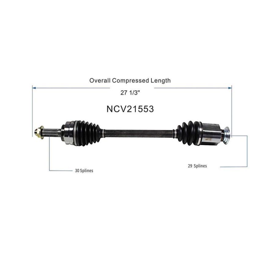 GSP NCV21553 Acura, Honda CV Axle Assembly  - Front Right
