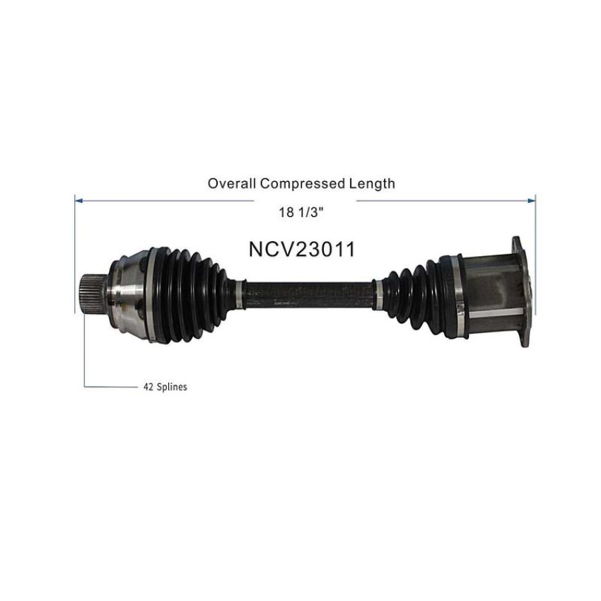 GSP NCV23011 Audi (2.0) CV Axle Assembly  - Front
