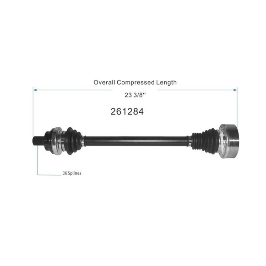 GSP NCV23018 Audi, Volkswagen (3.2) CV Axle Assembly  - Rear Left