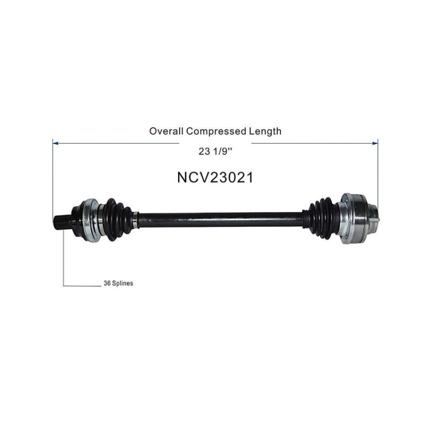 GSP NCV23021 Audi, Volkswagen (1.4) CV Axle Assembly  - Rear Left