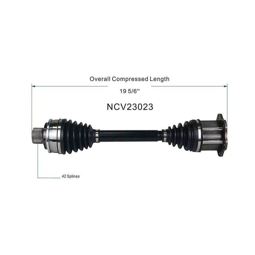 GSP NCV23023 Audi CV Axle Assembly  - Front
