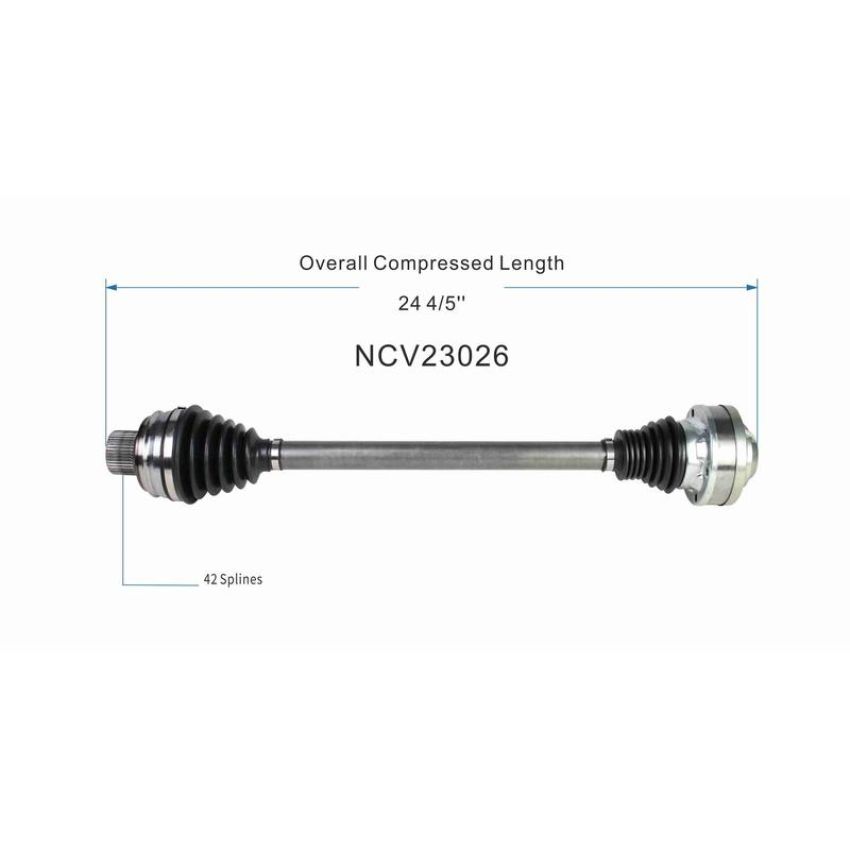 GSP NCV23026 Audi (2.0, 3.2) CV Axle Assembly  - Rear