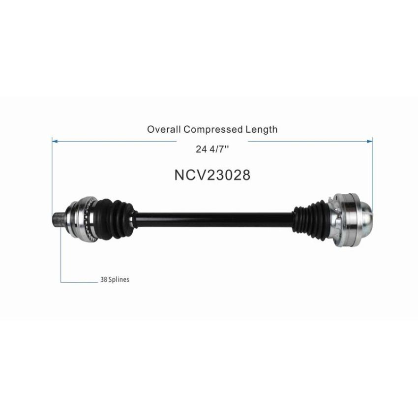 GSP NCV23028 18-20 Audi A5 Quattro CV Axle Assembly  - Rear