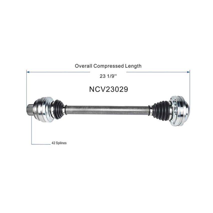 GSP NCV23029 Audi CV Axle Assembly  - Rear Left