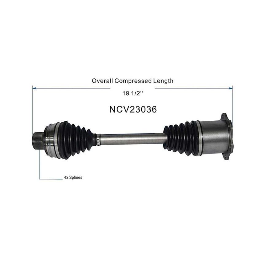 GSP NCV23036 11-12 Audi Q5 (2.0) CV Axle Assembly  - Front Right