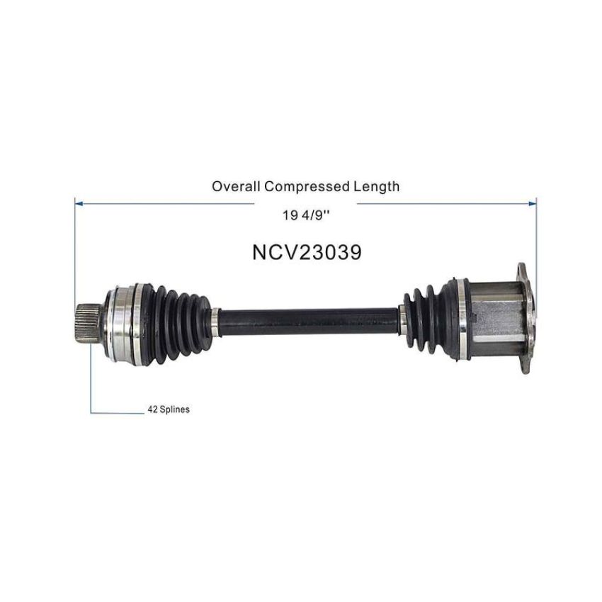 GSP NCV23039 15-21 Porsche Macan CV Axle Assembly  - Front