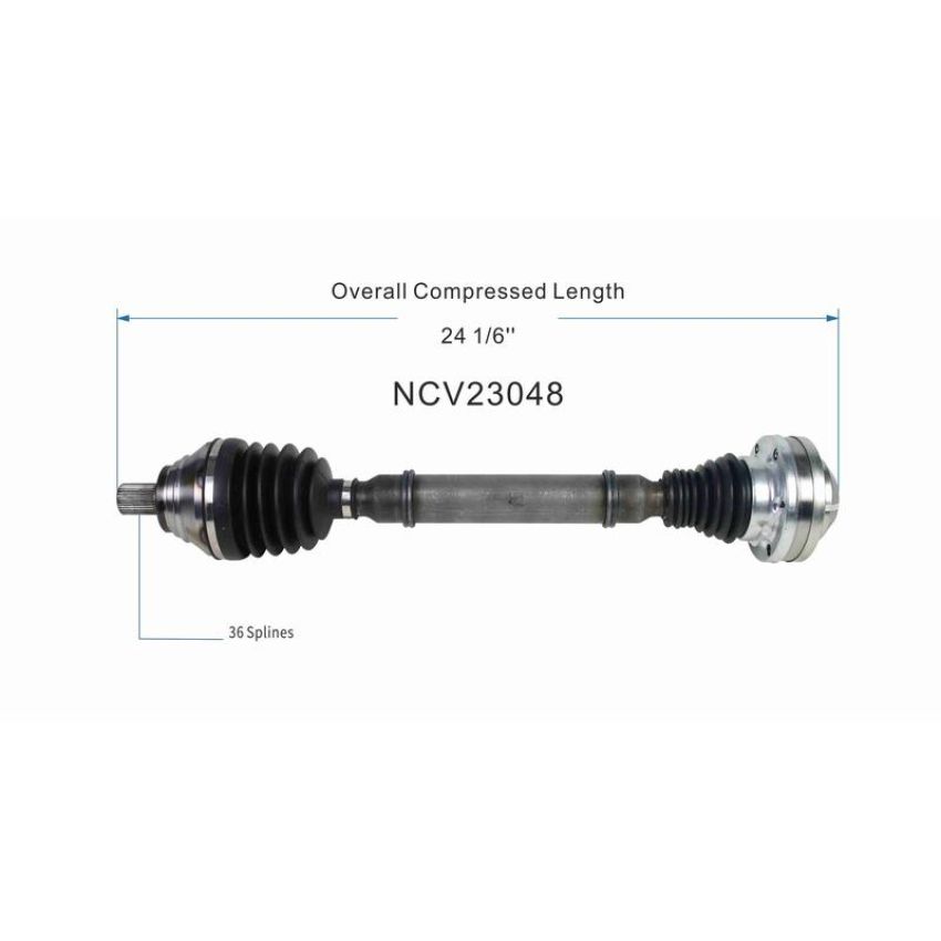 GSP NCV23048 Audi CV Axle Assembly  - Front Right