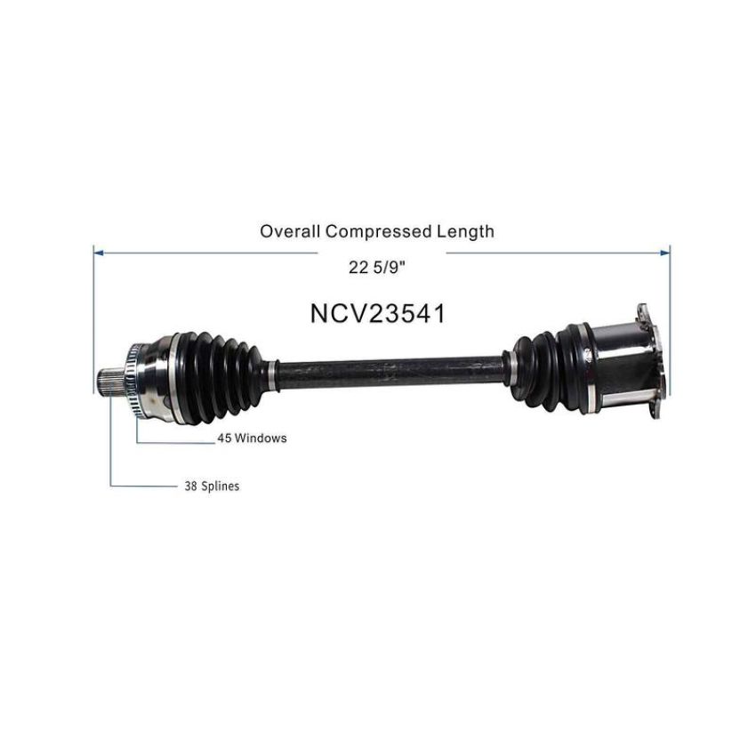 GSP NCV23541 Audi (3.2) CV Axle Assembly  - Front Left