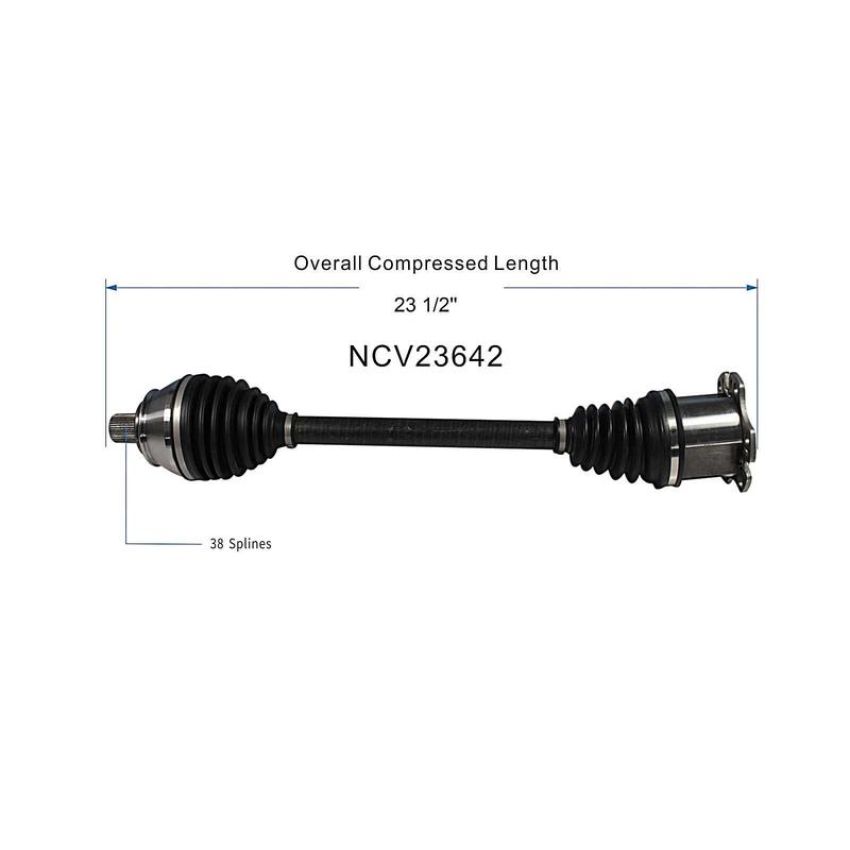 GSP NCV23642 05-11 Audi A6 Quattro (3.0, 3.2, 4.2) CV Axle Assembly  - Front Left