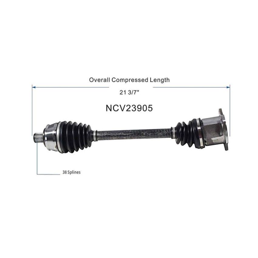 GSP NCV23905 Audi (3.2, 4.2) CV Axle Assembly