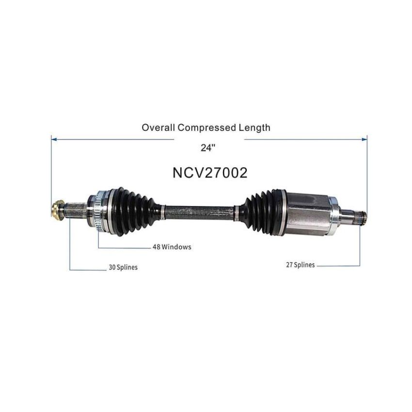 GSP NCV27002 BMW CV Axle Assembly  - Front Left