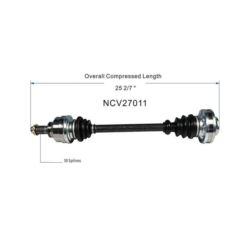 GSP NCV27011 95-01 BMW 750iL CV Axle Assembly  - Rear
