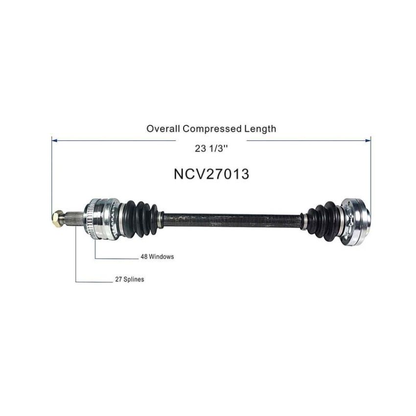 GSP NCV27013 96-98 BMW Z3 (1.9) CV Axle Assembly  - Rear