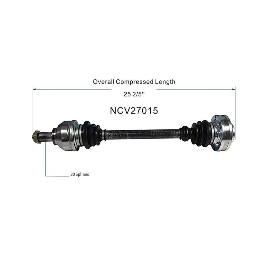 GSP NCV27015 1999 BMW 740i CV Axle Assembly  - Rear
