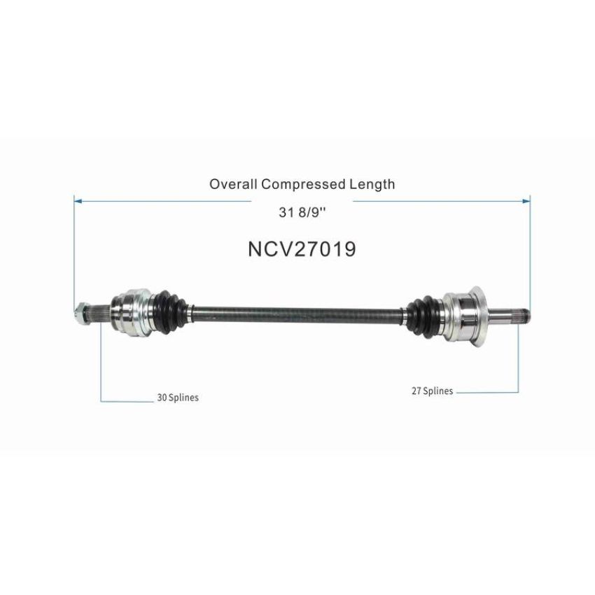 GSP NCV27019 BMW CV Axle Assembly  - Rear Right