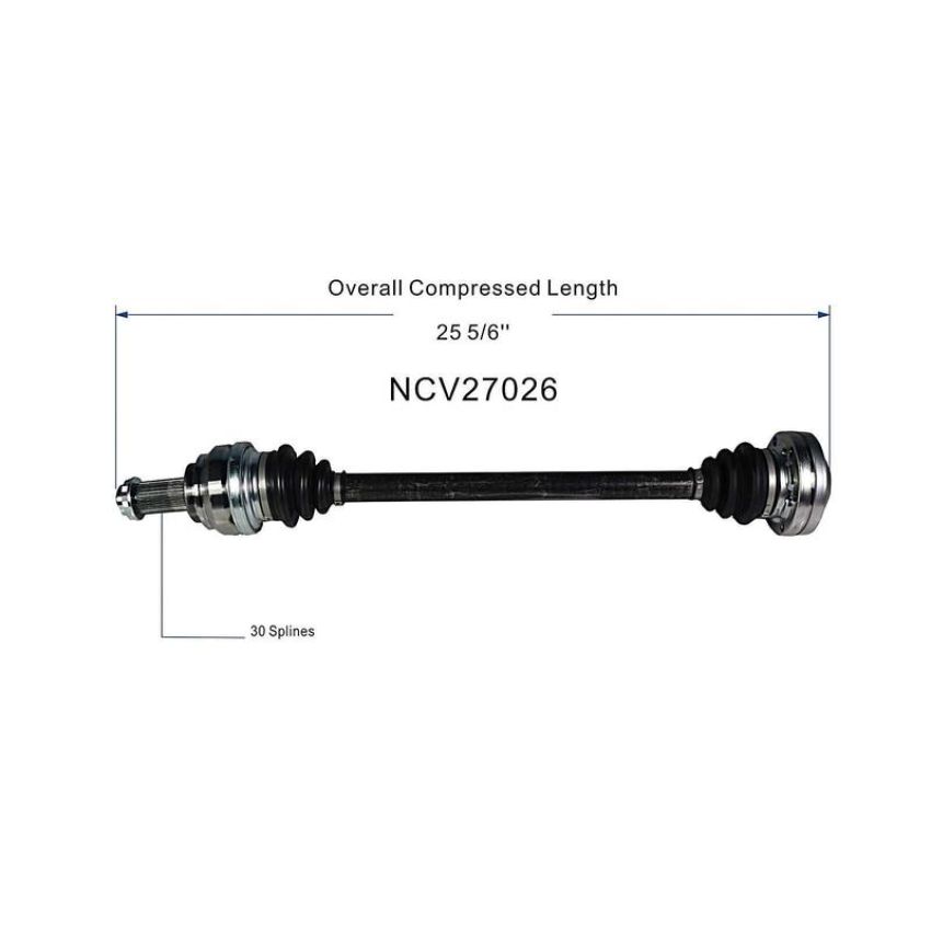 GSP NCV27026 BMW (Convertible/Coupe) CV Axle Assembly