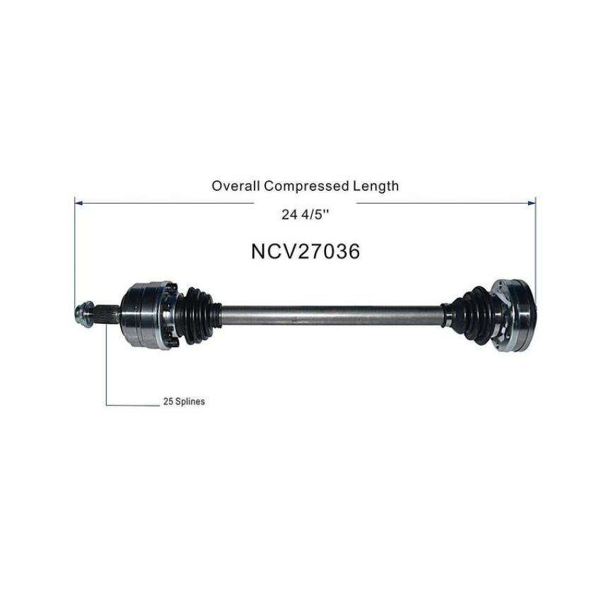 GSP NCV27036 Mercedes-Benz CV Axle Assembly  - Rear