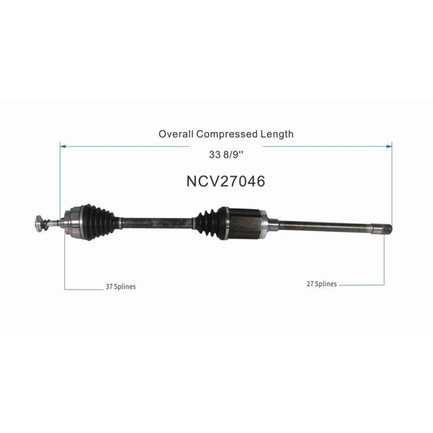 GSP NCV27046 BMW CV Axle Assembly  - Front Right