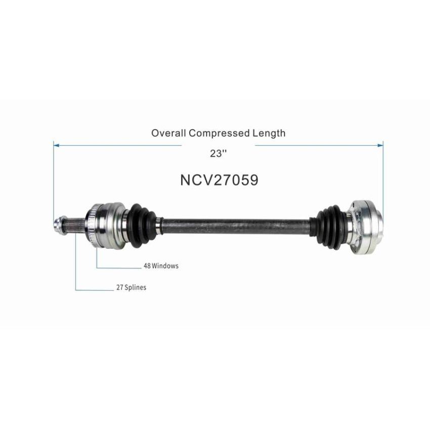GSP NCV27059 BMW (1.9) CV Axle Assembly  - Rear