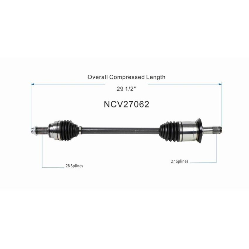 GSP NCV27062 BMW (Coupe) CV Axle Assembly  - Rear Left
