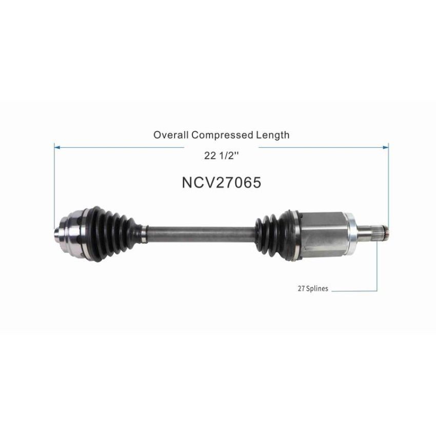 GSP NCV27065 BMW CV Axle Assembly  - Front Left