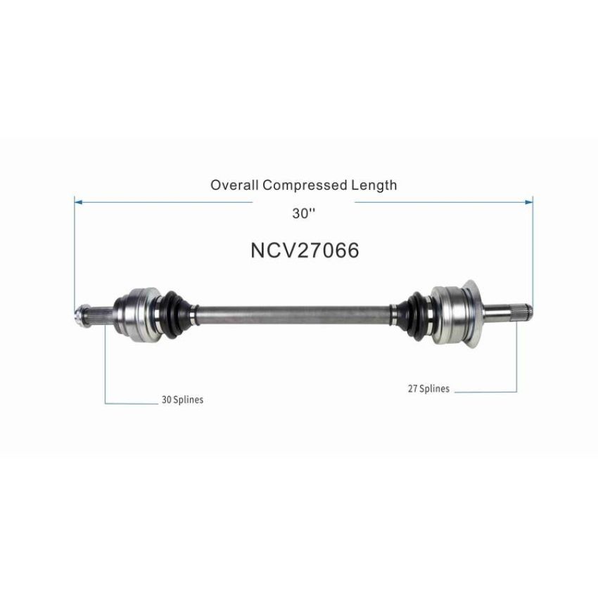 GSP NCV27066 12-16 BMW ActiveHybrid 5 CV Axle Assembly  - Rear Left