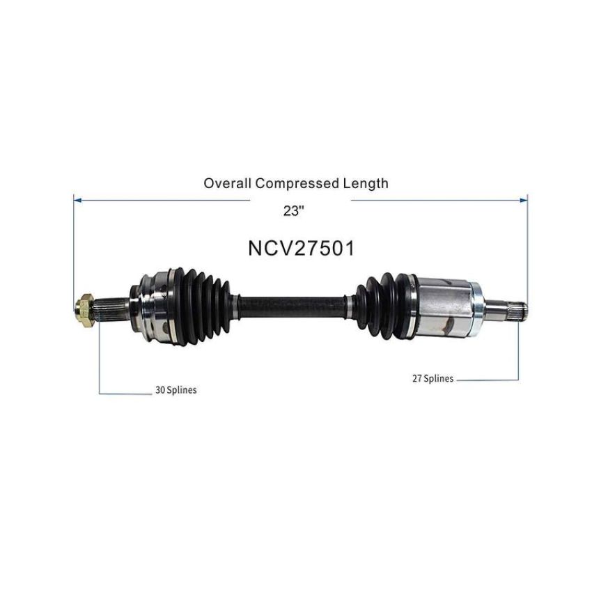 GSP NCV27501 00-06 BMW X5 CV Axle Assembly  - Front Left