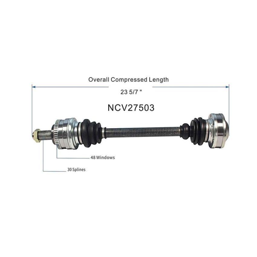 GSP NCV27503 95-99 BMW M3 CV Axle Assembly  - Rear