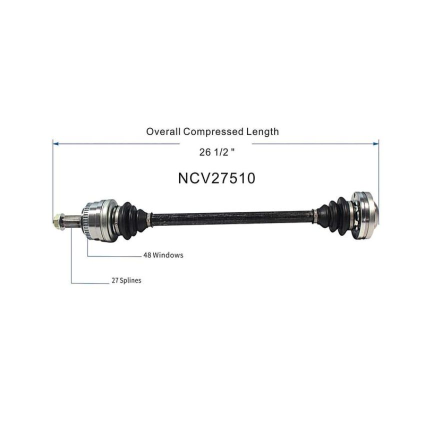 GSP NCV27510 06-08 BMW Z4 (3.0) CV Axle Assembly  - Rear Right