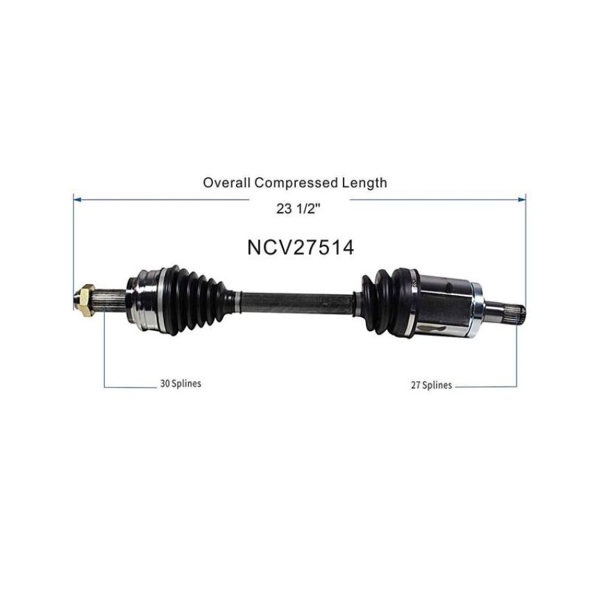 GSP NCV27514 04-10 BMW X3 CV Axle Assembly  - Front Left