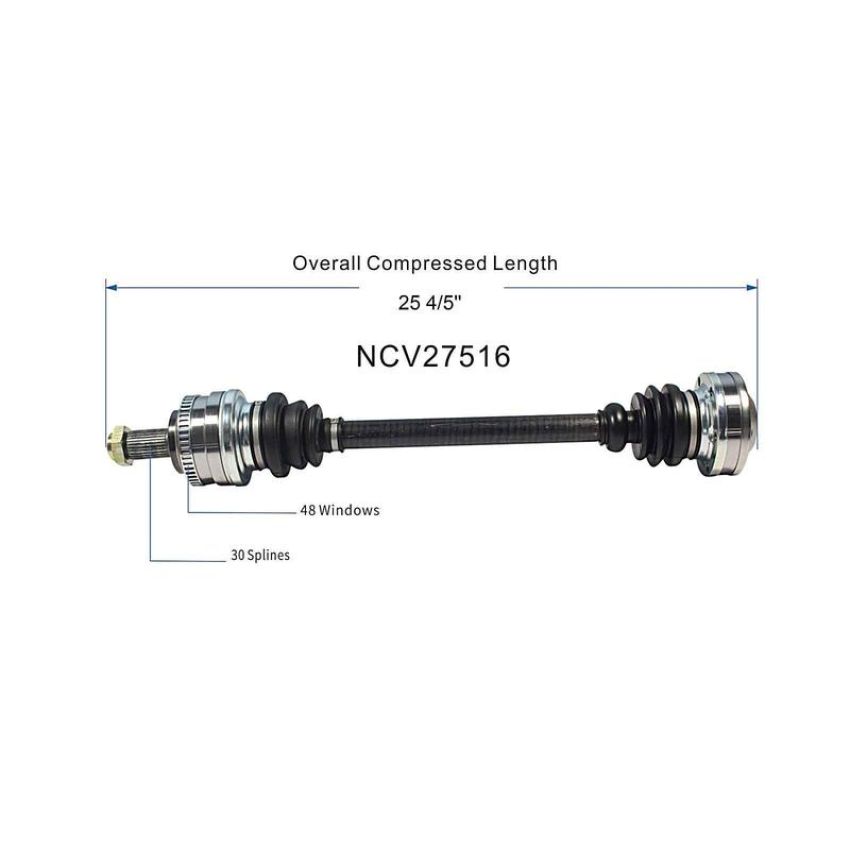 GSP NCV27516 BMW (3.2) CV Axle Assembly  - Rear Right