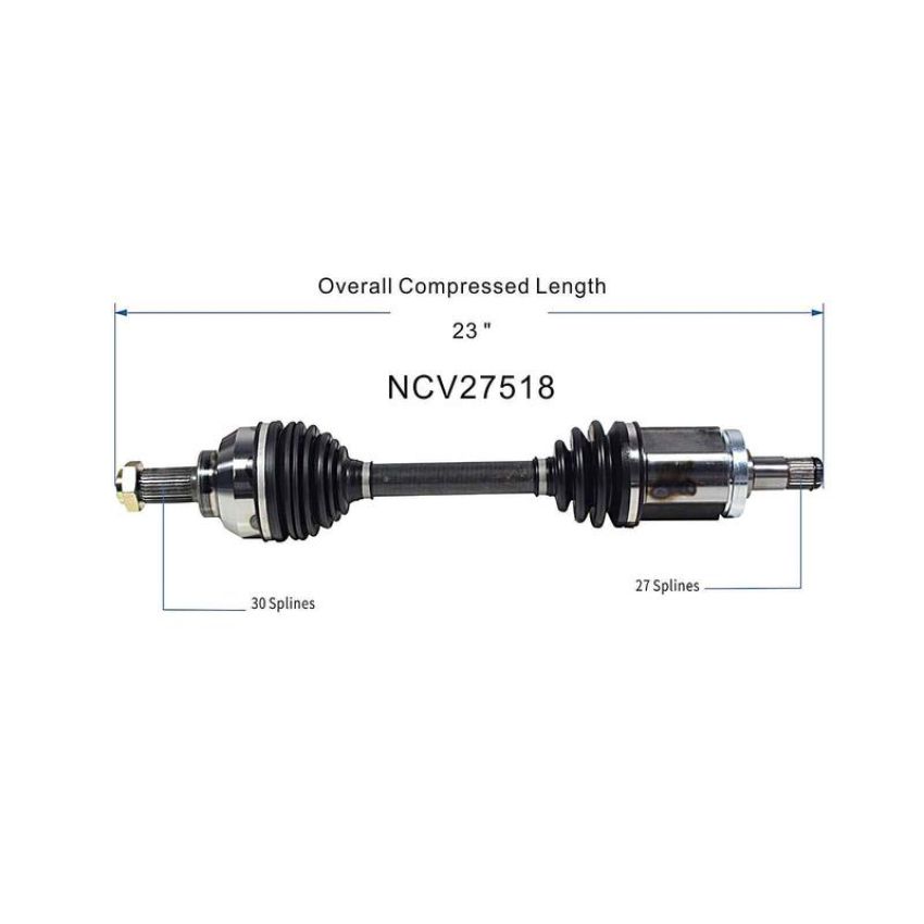 GSP NCV27518 2000 BMW X5 CV Axle Assembly  - Front Left
