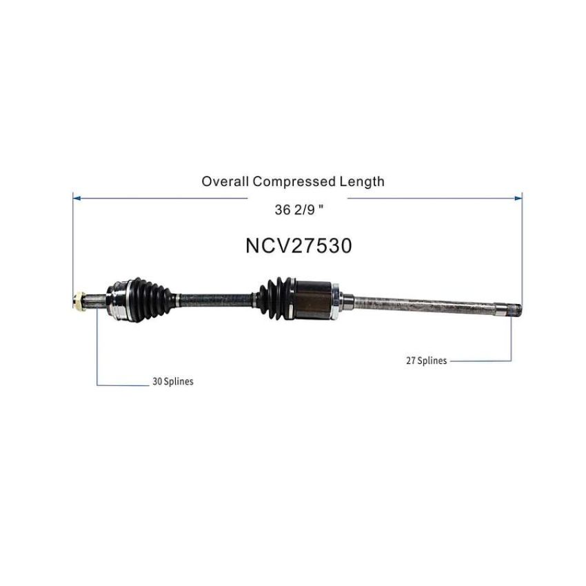 GSP NCV27530 04-10 BMW X3 CV Axle Assembly  - Front Right