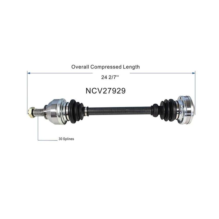 GSP NCV27929 97-03 BMW 540i CV Axle Assembly  - Rear