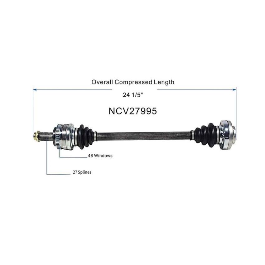 GSP NCV27995 BMW (Sedan) CV Axle Assembly  - Rear